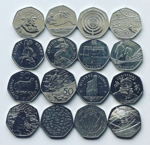 Rare 50p coins olympic beatrix - rare,