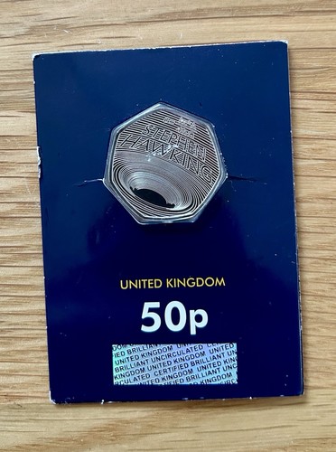 Stephen hawking 2019 50p - hawking,